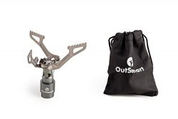 Outsmart Ultralight Titanium Gas Stove | Single Burner Portable Stove for Backpacking, Outdoor C ...