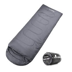 KingCamp Envelope Sleeping Bag 4 Season Lightweight Comfort with Compression Sack Camping Backpa ...