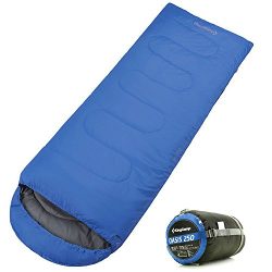 KingCamp Envelope Sleeping Bag 4 Season Lightweight Comfort with Compression Sack Camping Backpa ...