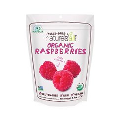 Natierra Nature’s All Foods Organic Freeze-Dried Raspberries, 1.3 Ounce