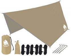 CHILL GORILLA HEX HAMMOCK RAIN FLY TENT TARP Waterproof Camping Shelter. Essential Survival Gear ...