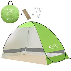 G4Free Outdoor Automatic Pop up Instant Portable Cabana Beach Tent 2-3 Person Camping Fishing Hi ...