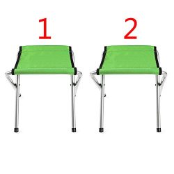 Yongtong (2-Pack) Folding Camp Stool, Holds up to 250 LBS, Light and portable Camping Chair, Fis ...