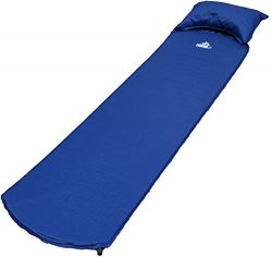 OutdoorsmanLab Lightweight Self-Inflating Sleeping Pad with Self-Inflating Pillow For Camping, B ...