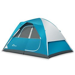 Camping Tent – 6 Person Dome Tent,Portable Foldable Waterproof Outdoor Festival Camping Do ...