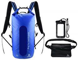 Waterproof Dry Bags Set Of 3 By Freegrace – Dry Bag With 2 Zip Lock Seals & Detachable ...