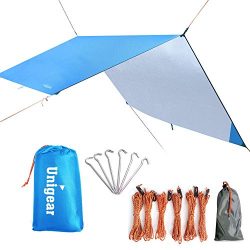 Hammock Rain Fly Waterproof Tent Tarp Camping Backpacking Tarp Shelter, Lightweight for Survival ...