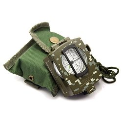 Eyeskey Waterproof Multifunctional Military Lensatic Compass Great for Hiking, Camping, Motoring ...