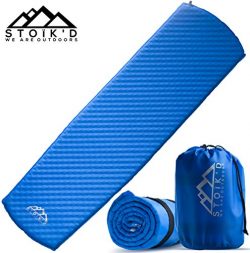 Camping Sleeping Pad – Premium Self-Inflating Sleeping Pad + FREE Emergency Blanket – ...