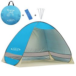 G4Free Outdoor Automatic Pop up Instant Portable Cabana Beach Tent 2-3 Person Camping Fishing Hi ...