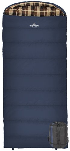 TETON Sports Celsius XL -7C/+20F Sleeping Bag; 20 Degree Sleeping Bag Great for Cold Weather Cam ...