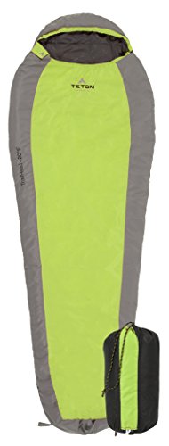 Teton Sports TrailHead Ultralight Mummy Sleeping Bag; Lightweight Backpacking Sleeping Bag for H ...