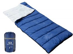 WACOOL Envelope Sleeping Bag, Extra Large 78 x 32in, Comfort Temperature Range of 41-68°F. Great ...