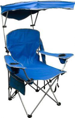 Quik Shade Adjustable Canopy Folding Camp Chair – Royal Blue