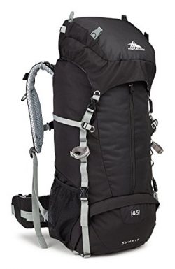 High Sierra Summit 45 Internal Frame Pack, Black/Black/Silver