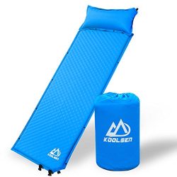 Koolsen Self-inflating sleeping pad for camping backpacking fishing and climbing,Lightweight Cam ...