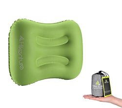 Camping Travel Pillow by Hikenture – Small Backpacking Pillow – Blow Up Compressible ...