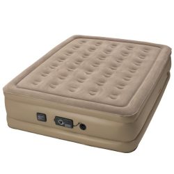 Insta-Bed Queen Air Mattress with Never Flat Pump – Beige