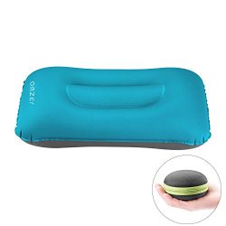 OMZER Inflatable Travel Camping Pillow, Ultralight Air Pillow Compressible With Storage Case for ...