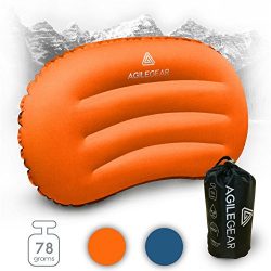 Agile Gear Ultralight Camping Pillow (Orange)