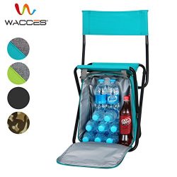 Wacces Multi-Purpose Backpack Chair/ Stool with Cooler Bag for Hiking/Fishing/Camping/Picnicking ...