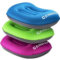 Canway Inflatable Camping Pillow, Portable Ergonomic Air Pillow with Neck Support for Outdoor Tr ...