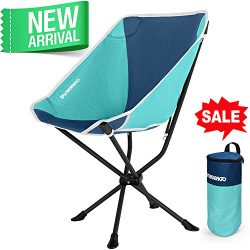 FUNDANGO Portable Camping Chair with Carrying Bag Lightweight and Comfortable Camp Folding Outdo ...