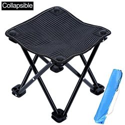 KAIYANG Mini Portable Folding Stool Chair Outdoor Camping Stool for Camping, Hiking, Fishing, Be ...