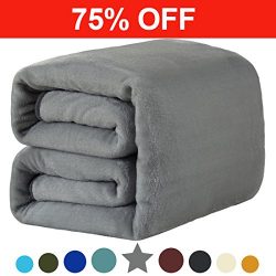 Fleece Queen Blanket 330 GSM Super Soft Warm Extra Silky Lightweight Bed Blanket, Couch Blanket, ...