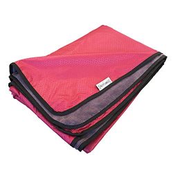 XL Outdoor Stadium Windproof Waterproof Fleece Blanket For Picnic & Camping (Red)