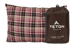 TETON Sports Camp Pillow Perfect for Camping and Travel; Ultralight Pillow; Brown