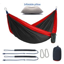 Sleeping Cloud Double Camping Hammock, tree friendly straps, Lightweight Parachute Portable Nylo ...