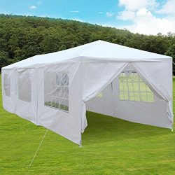 Yaheetech Large Heavy Duty Party Tent 10x30ft for Outdoor Wedding Event Dancing Party Gazebo Can ...