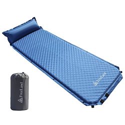 FreeLand Camping Sleeping Pad Self Inflating with Attached Pillow Lightweight Air Mattress ̵ ...