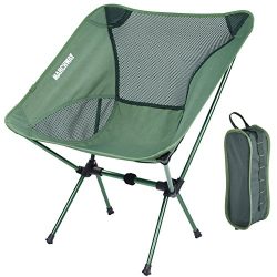 MARCHWAY Ultralight Folding Camping Chair, Portable Compact for Outdoor Camp, Travel, Beach, Pic ...