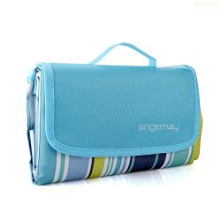 Angemay Outdoor & Picnic Blanket Extra Large Rainproof and Waterproof Portable Beach Mat For ...