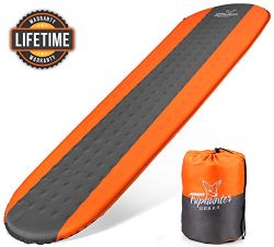 Self Inflating Sleeping Pad Lightweight – Compact Foam Padding Waterproof Inflatable Mat & ...