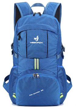 NEEKFOX Lightweight Packable Travel Hiking Backpack Daypack,35L Foldable Camping Backpack,Ultral ...