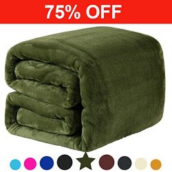 Fleece Queen Blanket 330 GSM Super Soft Warm Extra Silky Lightweight Bed Blanket, Couch Blanket, ...