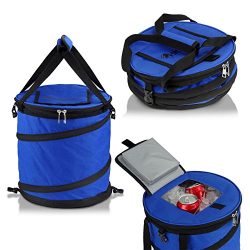 Blue 24 Can Pop Up Cooler – Lightweight, Insulated, Waterproof, Portable and Collapsible & ...