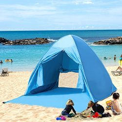 Kany Portable Outdoor Automatic Pop Up Instant Quick Cabana Beach Tent Sun Shelter Canopy Sun Sh ...