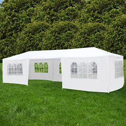 ORKAN 10’x30′ Canopy Party Wedding Tent Outdoor Gazebo Heavy Duty 7 Sidewalls