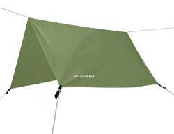 10 x 10 FT Lightweight Waterproof RipStop Rain Fly Hammock Tarp Cover Tent Shelter for Camping O ...