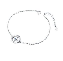 S925 Sterling Silver Compass No Matter Where Bracelet