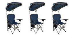 Quik Shade MAX Shade Camp Chair – Navy (3-(Pack))