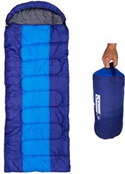 Sleeping Bag (XL) Lightweight For Camping, Backpacking, Travel by OutdoorsmanLab- Kids Men Women ...