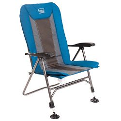 Timber Ridge Camping Folding Chair with Adjustable Back and Legs Supports to 300lbs, Camp, Fishing