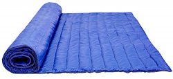 puredown Nylon Waterproof White Goose Down Indoor/Outdoor Camping Blanket Blue