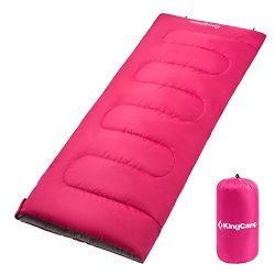 KingCamp Sleeping Bag Envelope Adults Three Season Warm Lightweight Portable Waterproof Comfort  ...