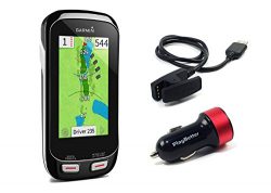 Garmin Approach G8 Handheld Golf GPS with PlayBetter USB Car Charge Adapter